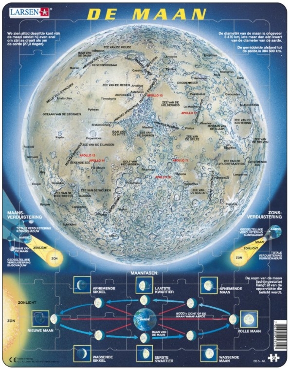 Frame Jigsaw Puzzle - De Maan (in Dutch)