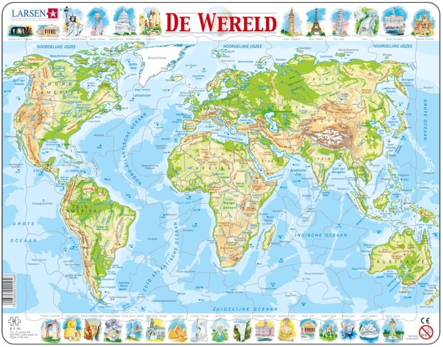 Frame Puzzle - De Wereld (in Dutch)
