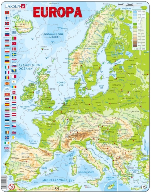 Frame Puzzle - Europe (in Dutch)
