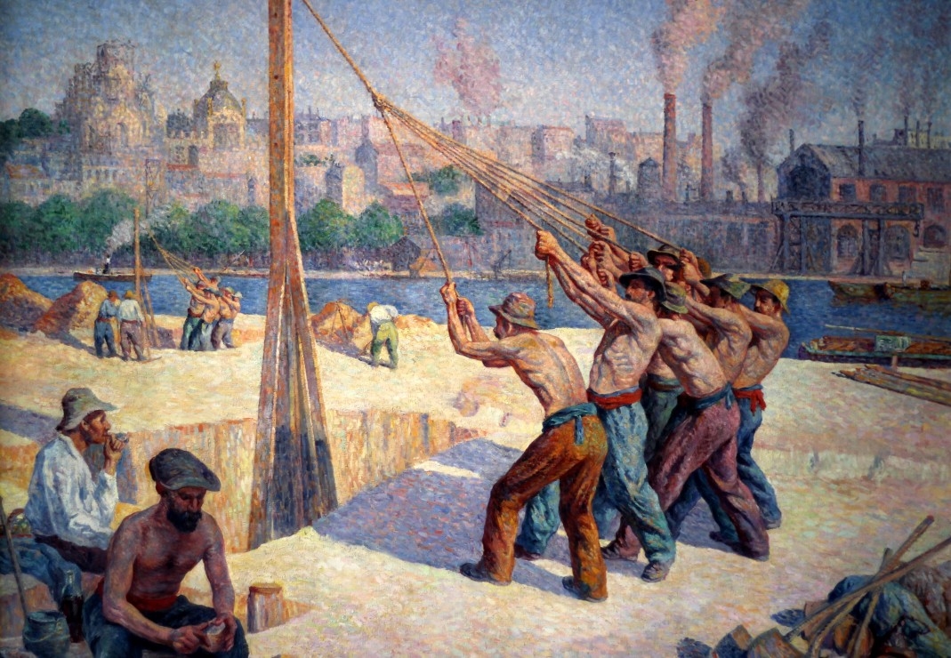 Maximilien Luce - Les Batteurs de Pieux, 1903