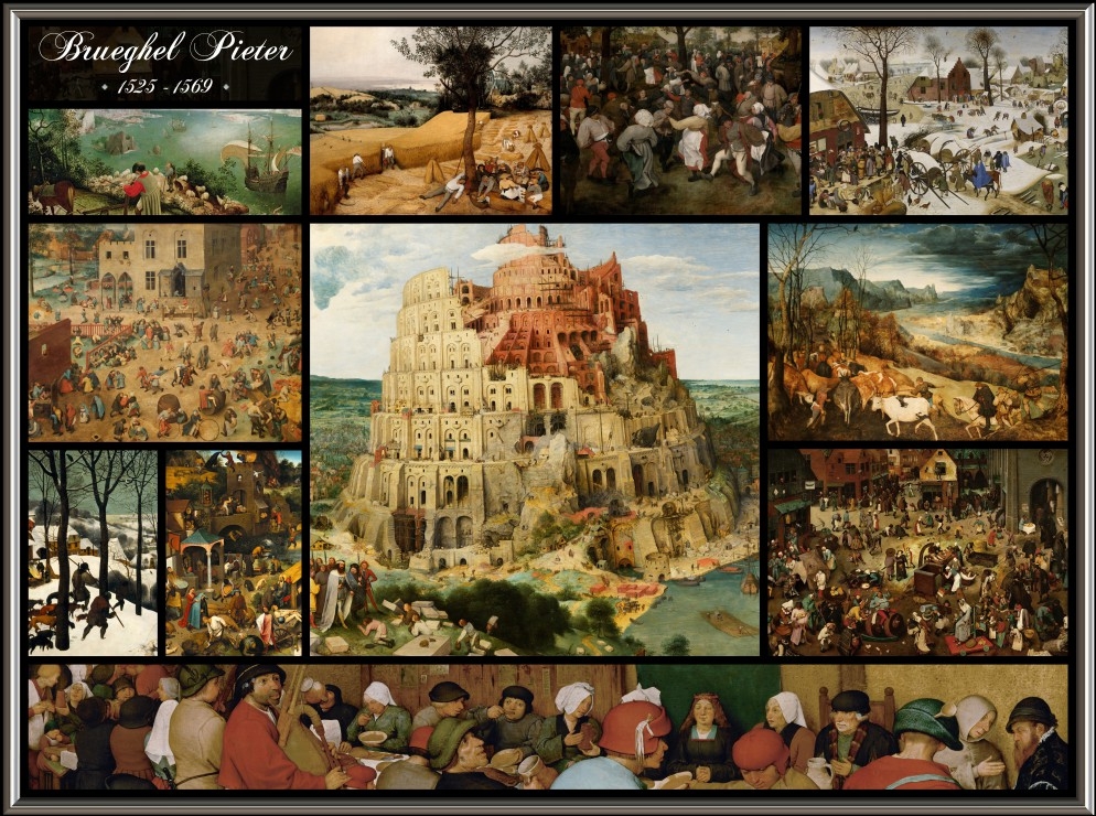 Grafika - Jigsaw puzzle Collage - Pieter Bruegel the Elder - 2000 ...