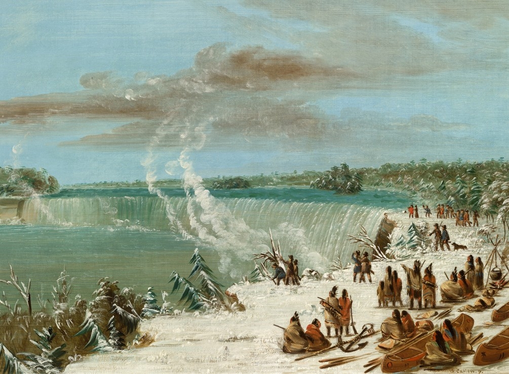 George Catlin: Portage Around the Falls of Niagara at Table Rock, 1847-1848