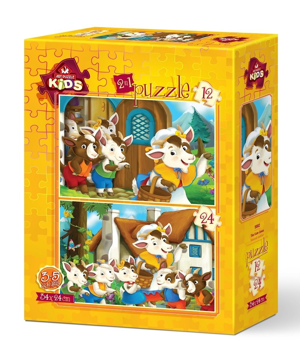 2 Puzzles - Cute Goats