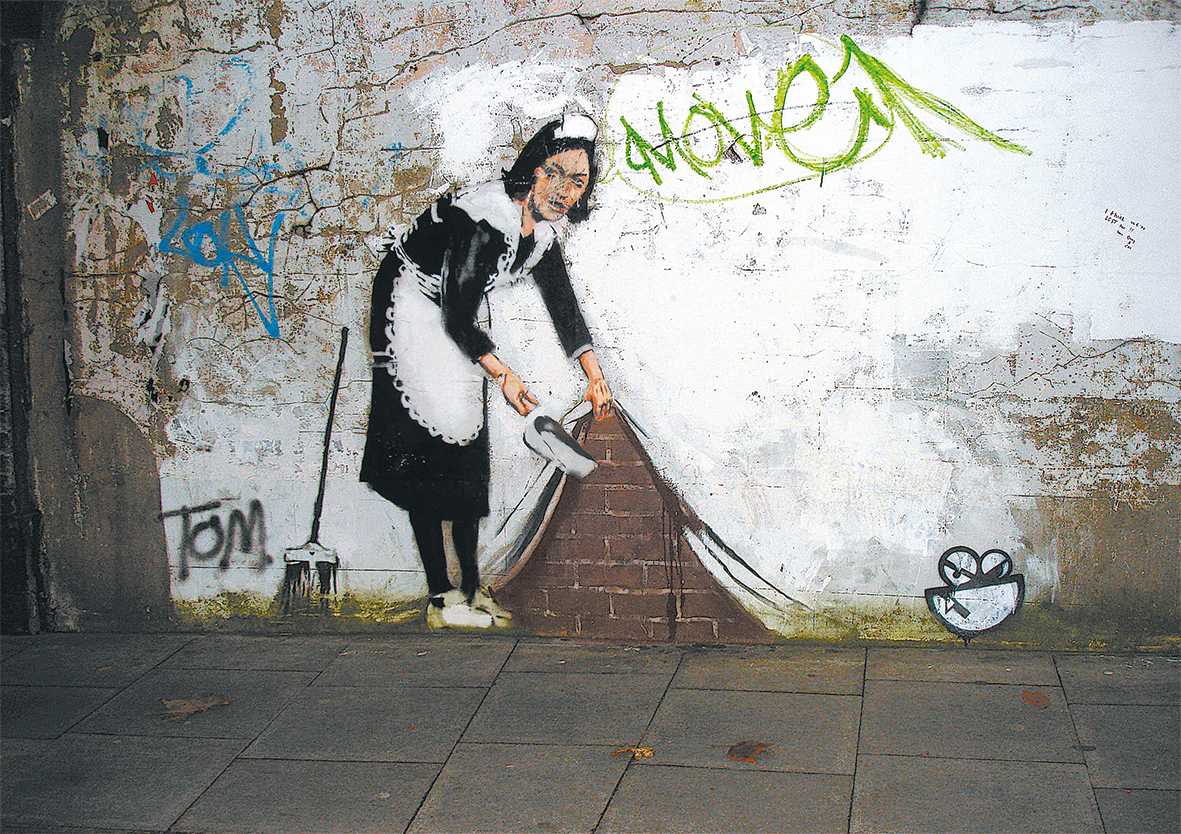 Cleaning Lady - Bansky