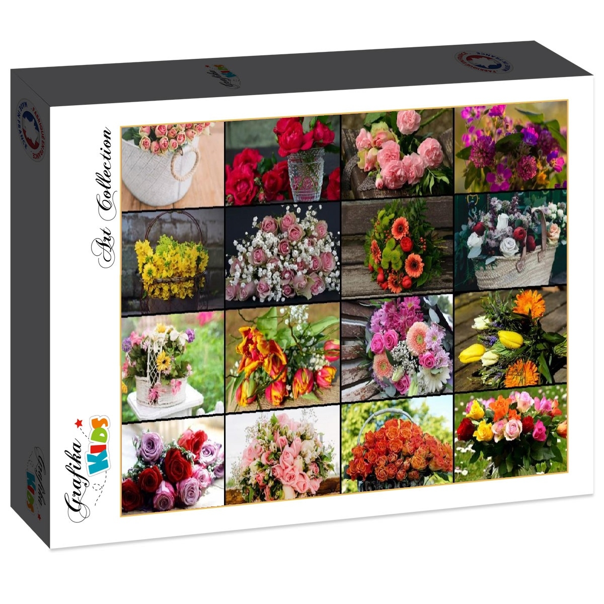 Grafika Kids - Jigsaw puzzle Collage - Flowers - 12 pieces - Grafika-F ...