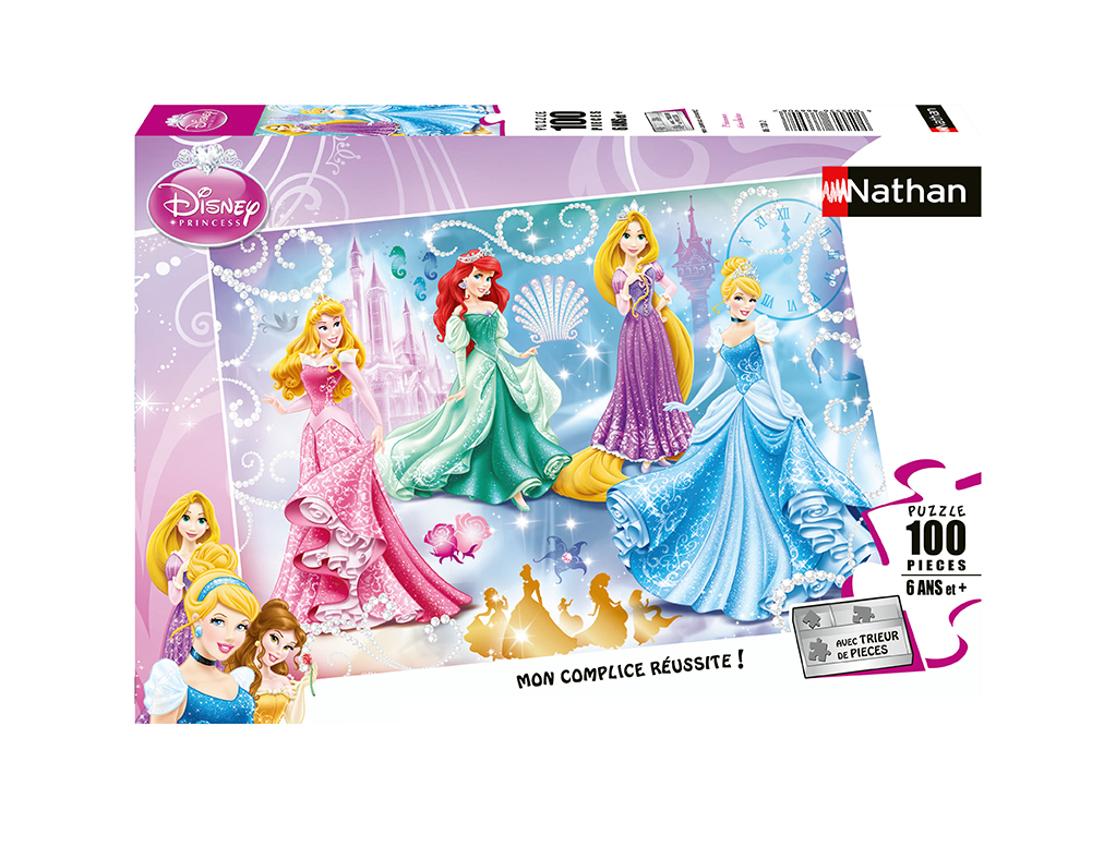 Nathan - Jigsaw puzzle Disney Princess: Glittering Princesses - 100 ...