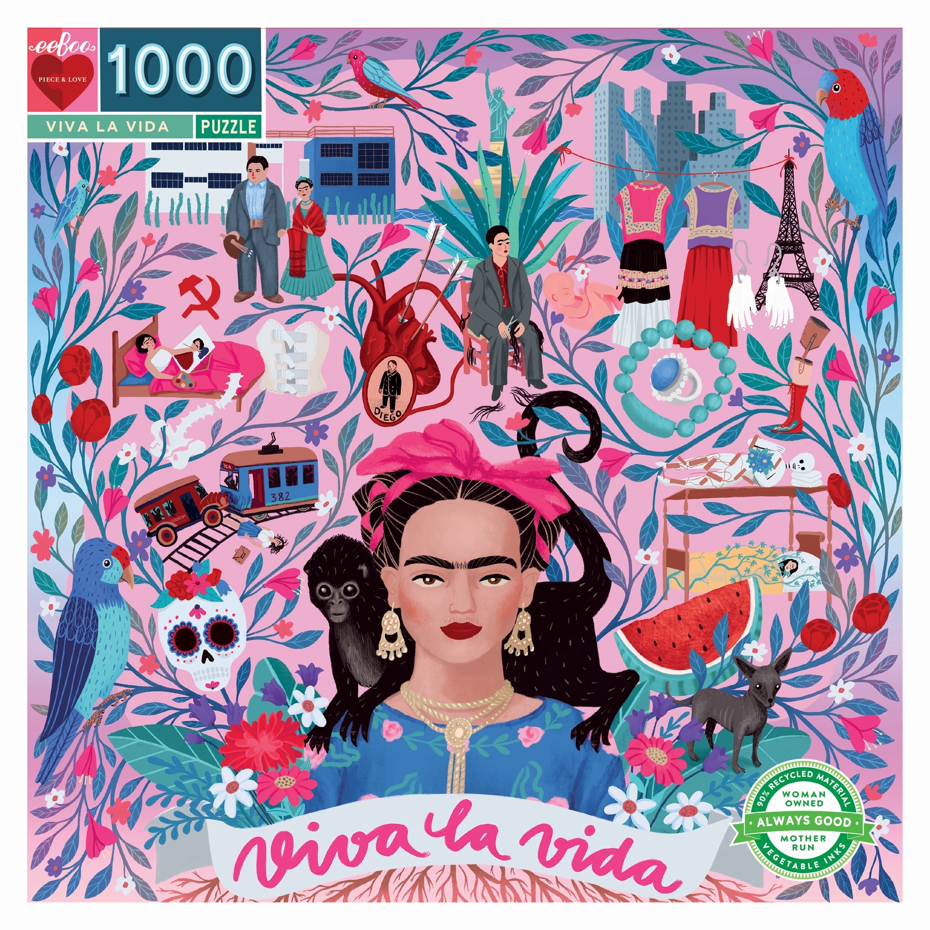 VIVA LA VIDA - eeBoo - 1000 pieces | jigsawpuzzle.co.uk