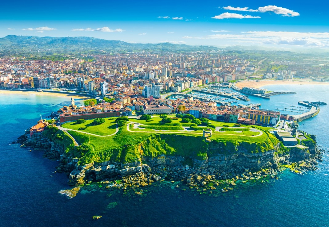 View of Gijón - Asturias, Spain