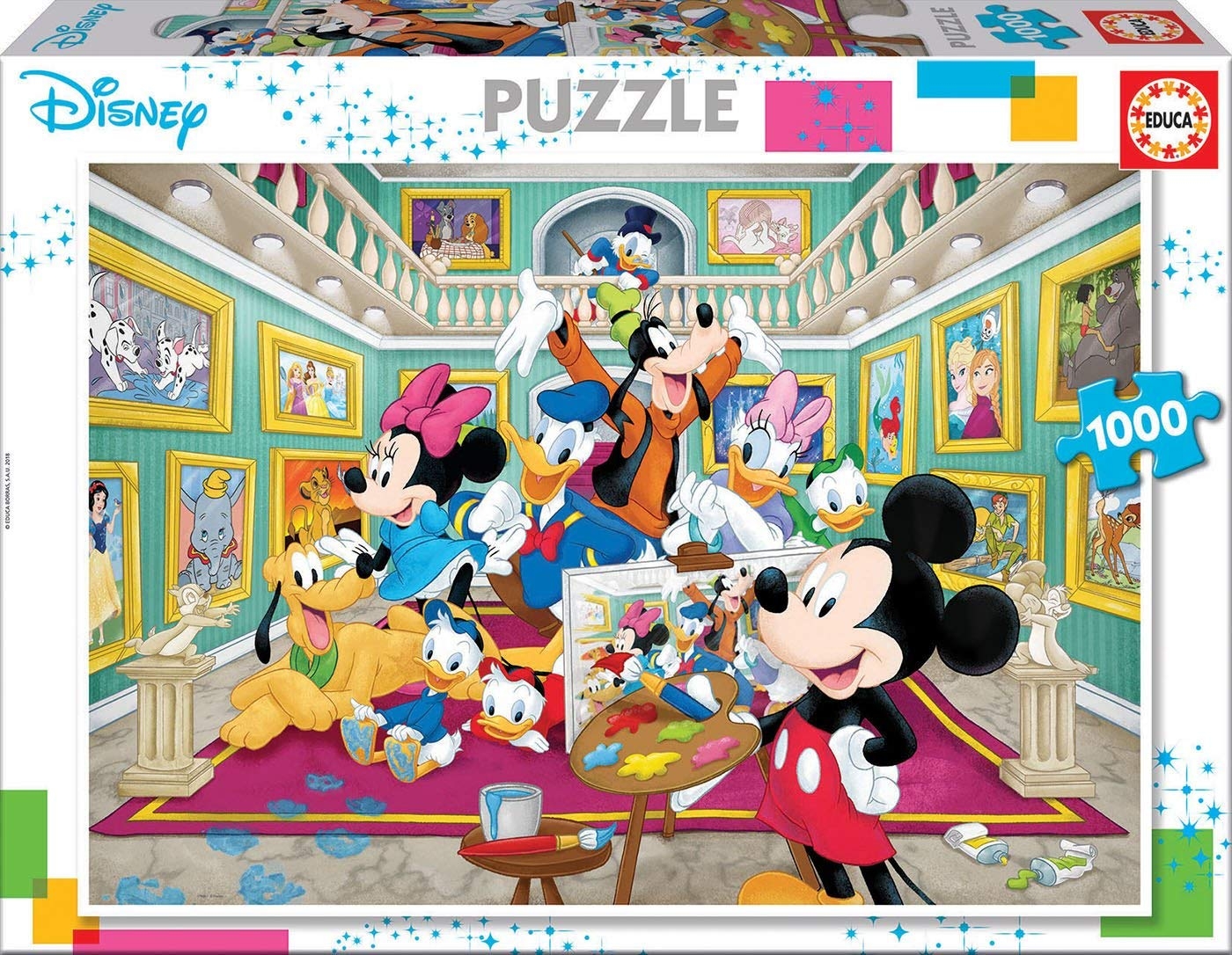 Mickey's Art Gallery - Educa - 1000 pieces | jigsawpuzzle.co.uk