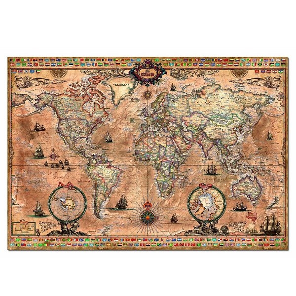 Jigsaw Puzzle - 1000 Pieces - Map of the World