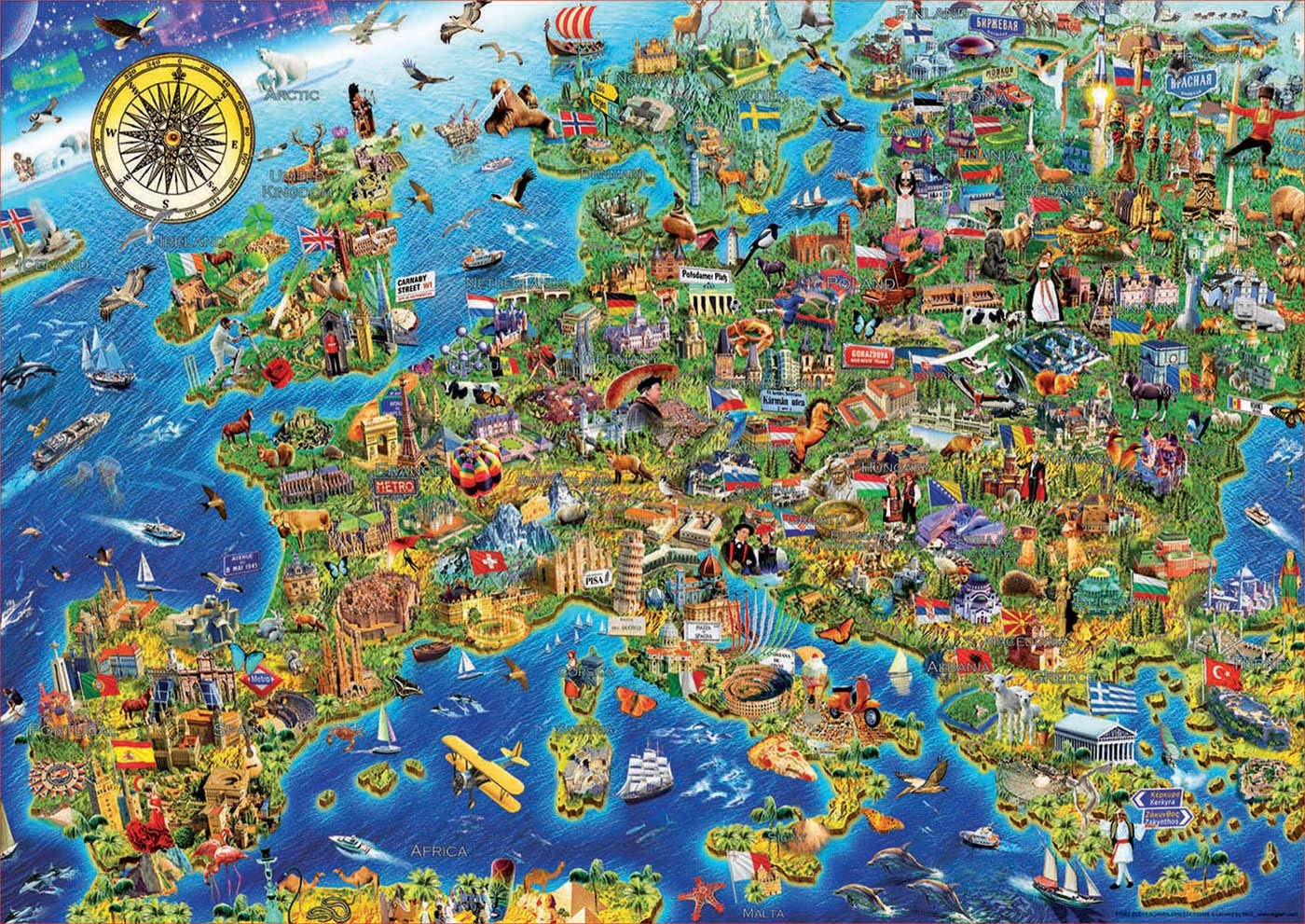Crazy Europe map