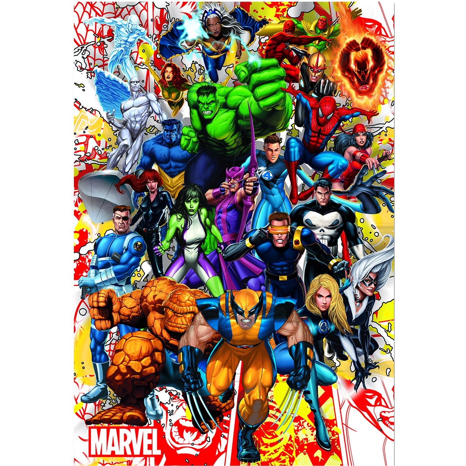 Educa Borras Educa Puzzle Marvel Heroes 500 pièces - Puzzle adulte - Rue du Commerce