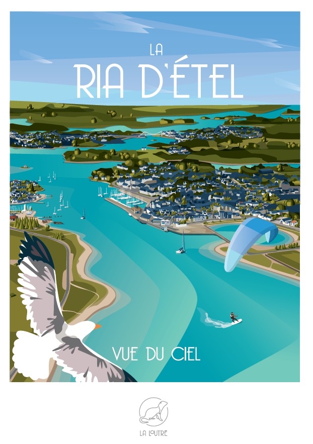 La RIA D'ETEL vue du Ciel