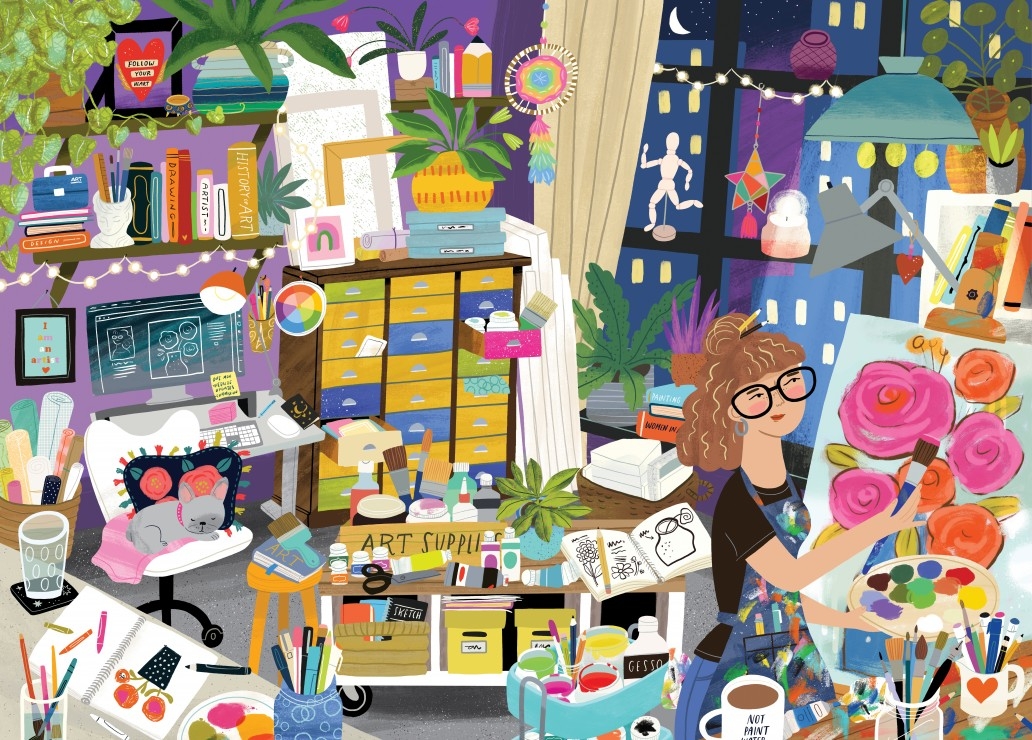 My Happy Place is in the Art Studio