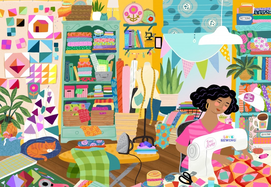 My Happy Place is in the Sewing Room