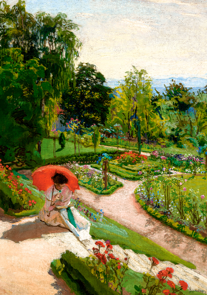 Art Collection - Red Umbrella, Józef Mehoffer