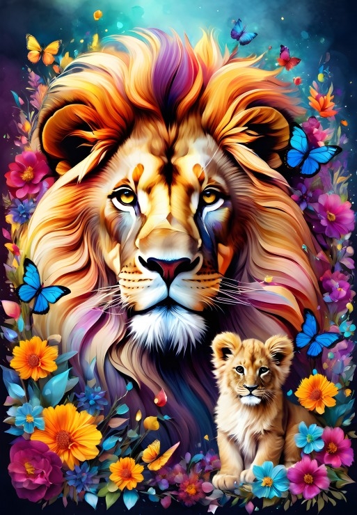 Lions - Maternal Love Collection