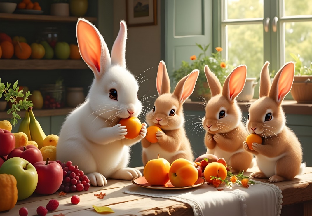 The Little Rabbits' Feast