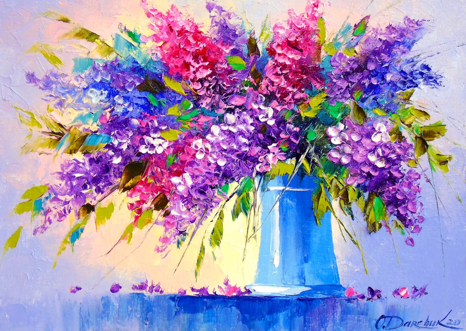 Bouquet of Lilacs in a Vase