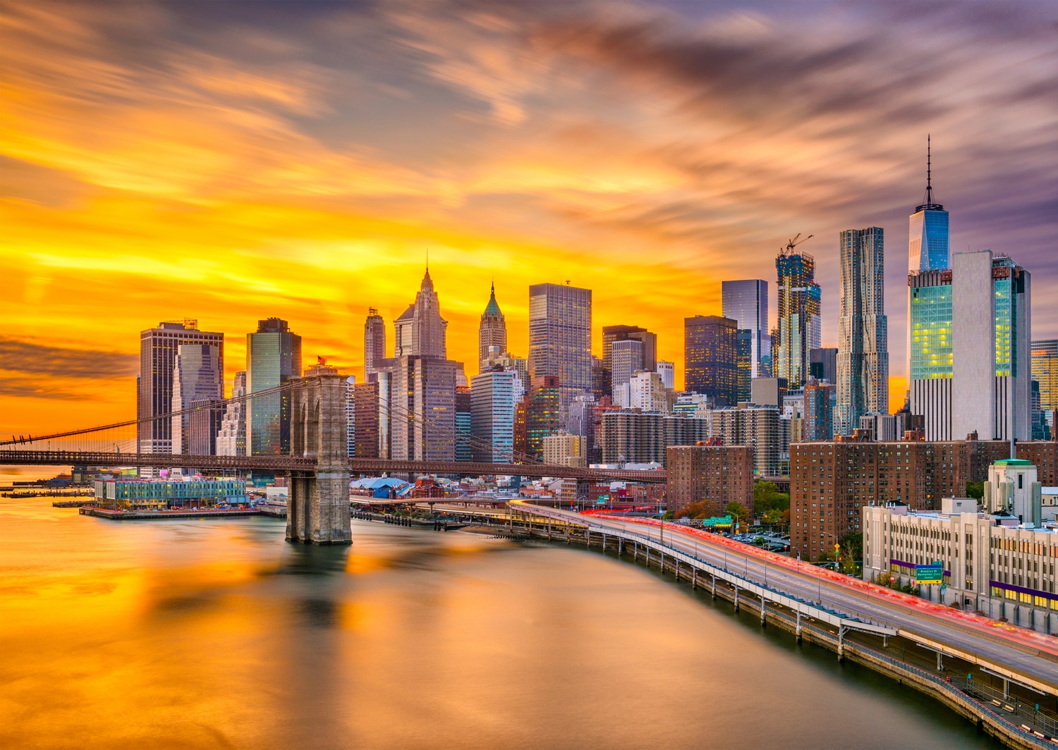 New York City Skyline at Dusk