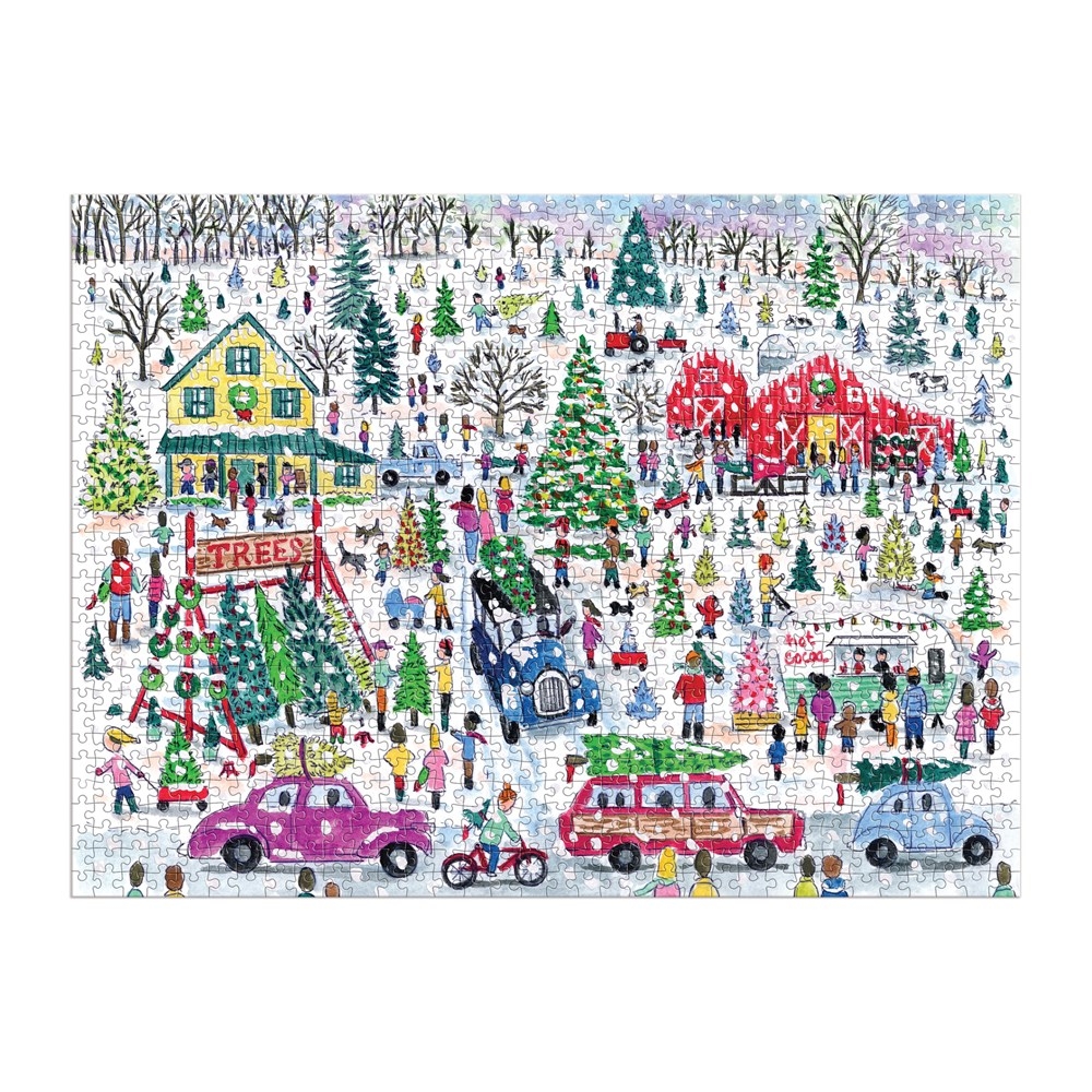 Christmas Tree Farm - 1000 Piece Foil Puzzle