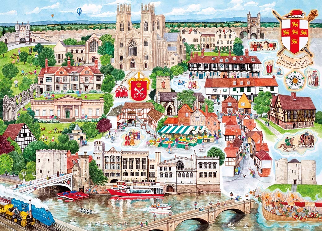 Linda Benton - York - Gibsons - 1000 pieces | jigsawpuzzle.co.uk