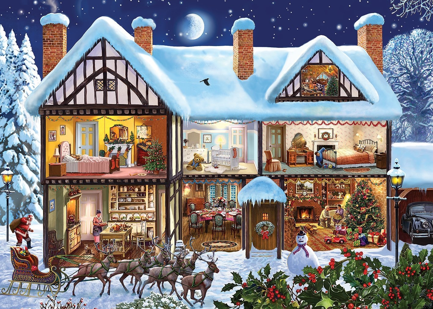 Steve Crisp : Midnight Delivery - Gibsons - 1000 pieces | jigsaw…