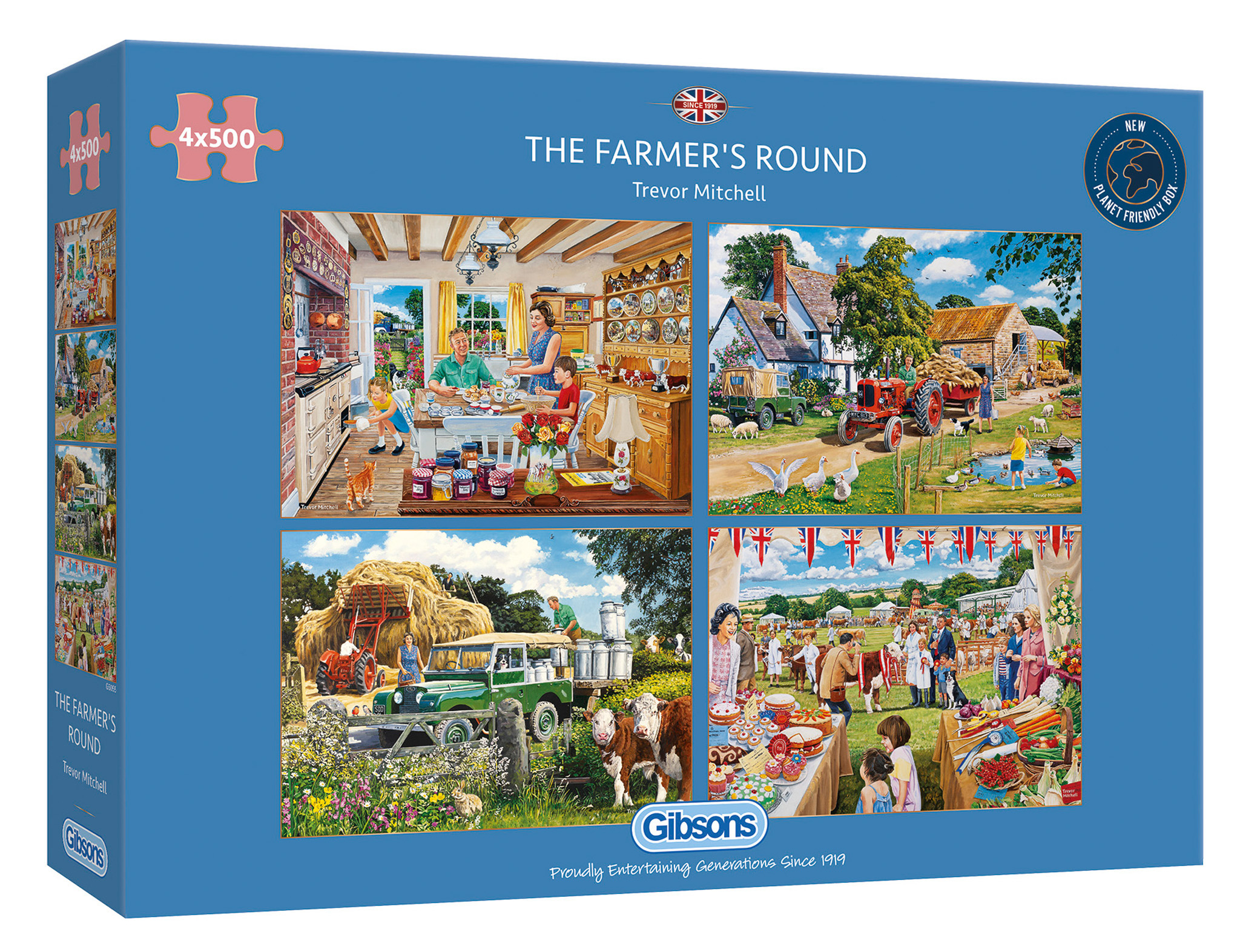 4 Puzzles - The Farmer's Round - Gibsons - 500 pieces | jigsawpu…