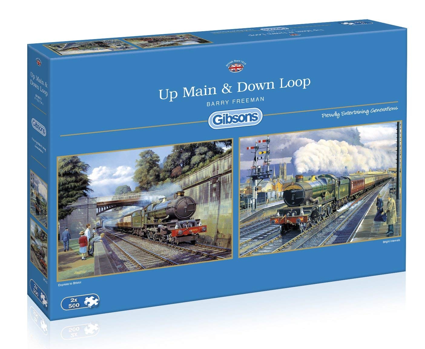 2 Puzzles - Up Main & Down Loop - Gibsons - 500 pieces | jigsawp…