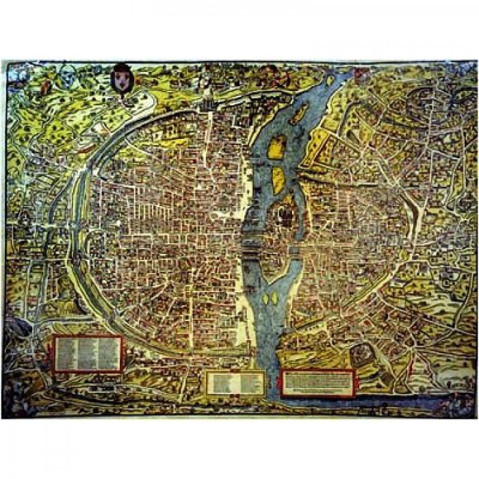 Jigsaw Puzzle - 1500 Pieces - Map of Paris - Editions Ricordi