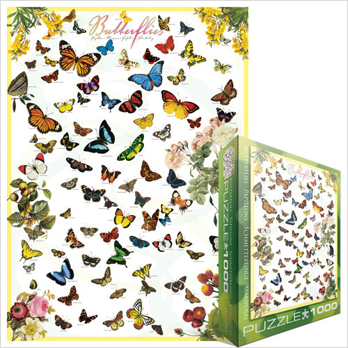 Jigsaw Puzzle - 1000 Pieces - Butterflies