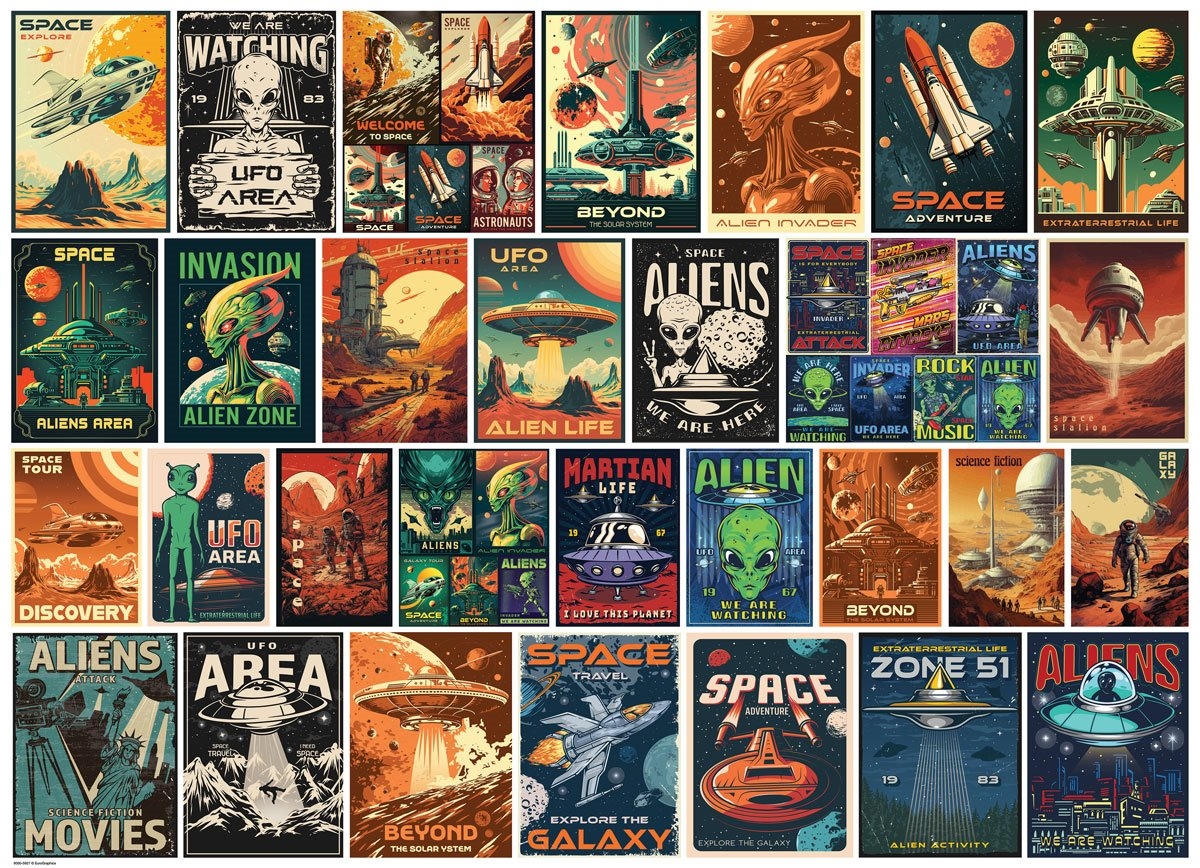 Alien Invasion Collage