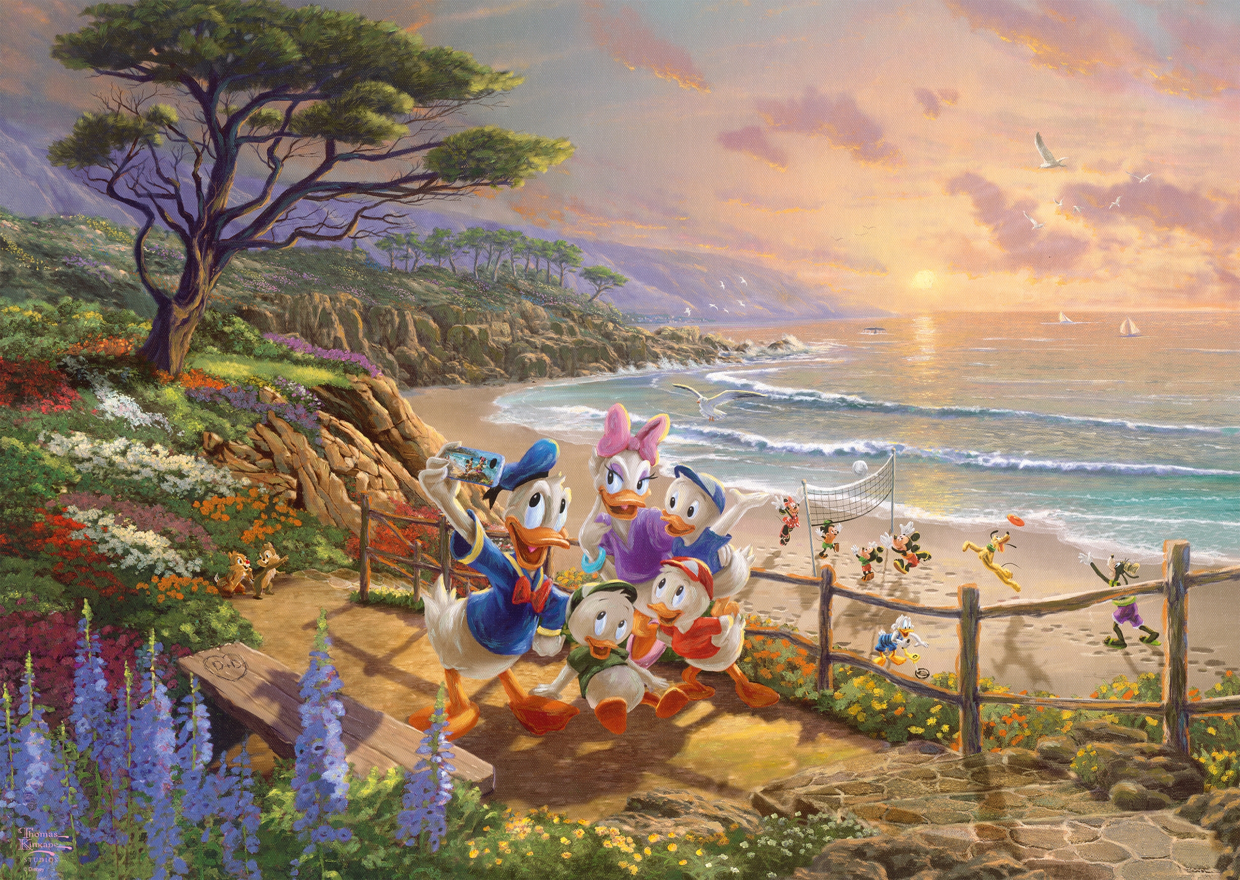Thomas Kinkade - Donald & Daisy