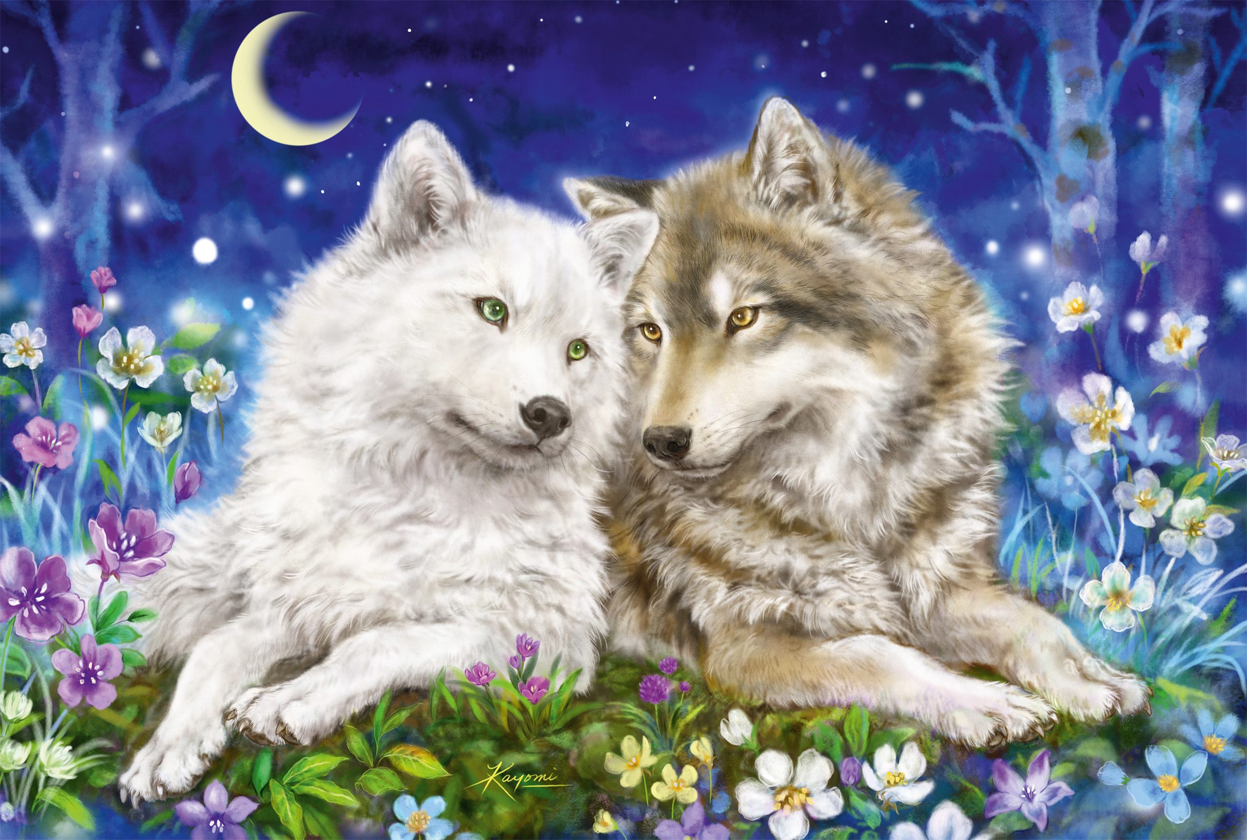 Cuddly Wolf Friends