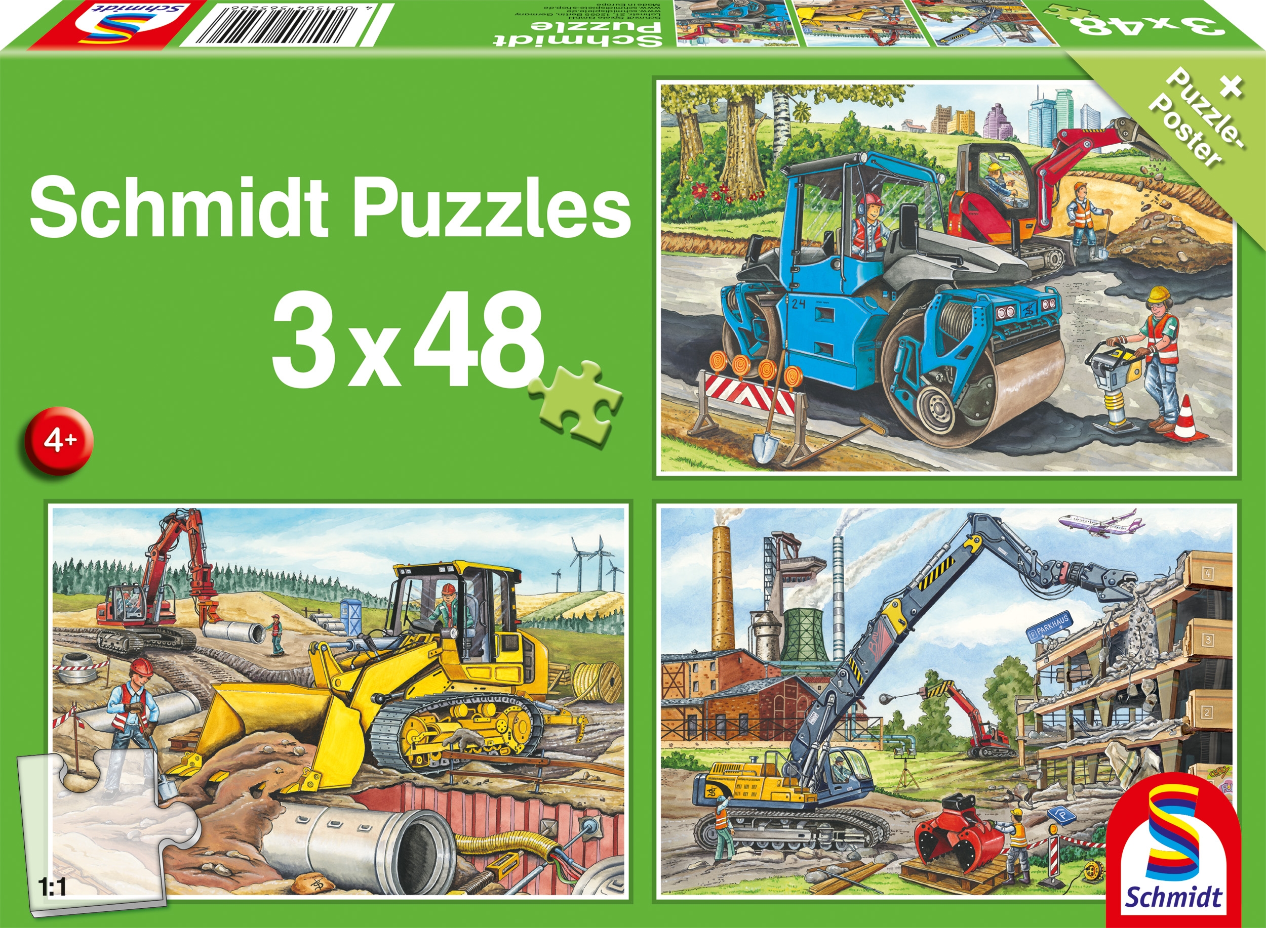 3 Puzzles - My Favourite Construction Vehicles