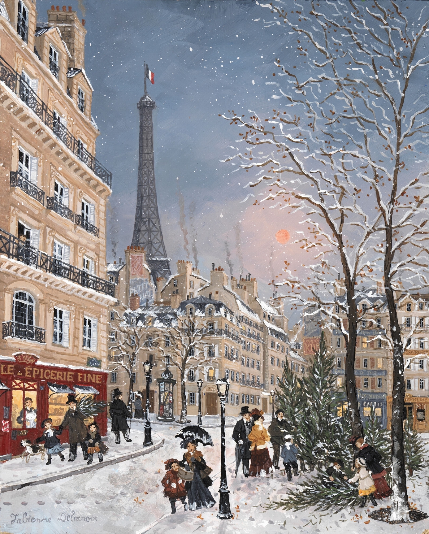 Handgeschnittenes Holzpuzzle - Mitte Dezember