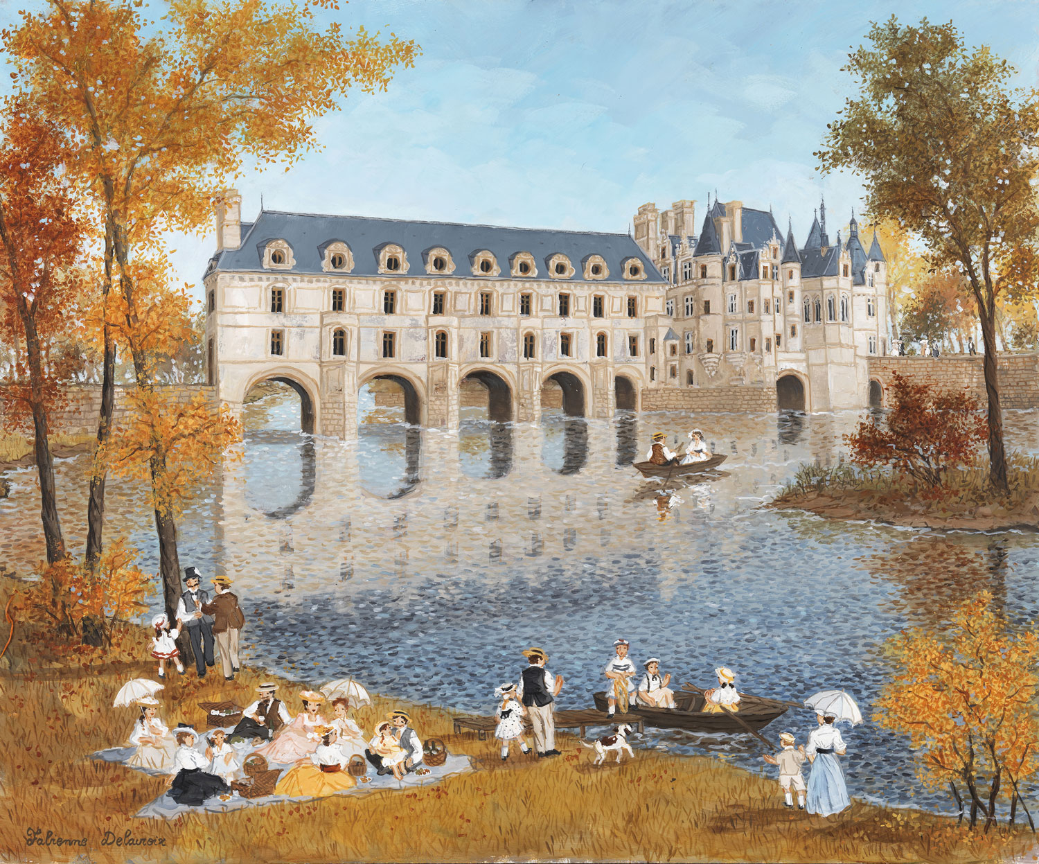 Handgeschnittenes Holzpuzzle - Le Chateau De Chenonceau