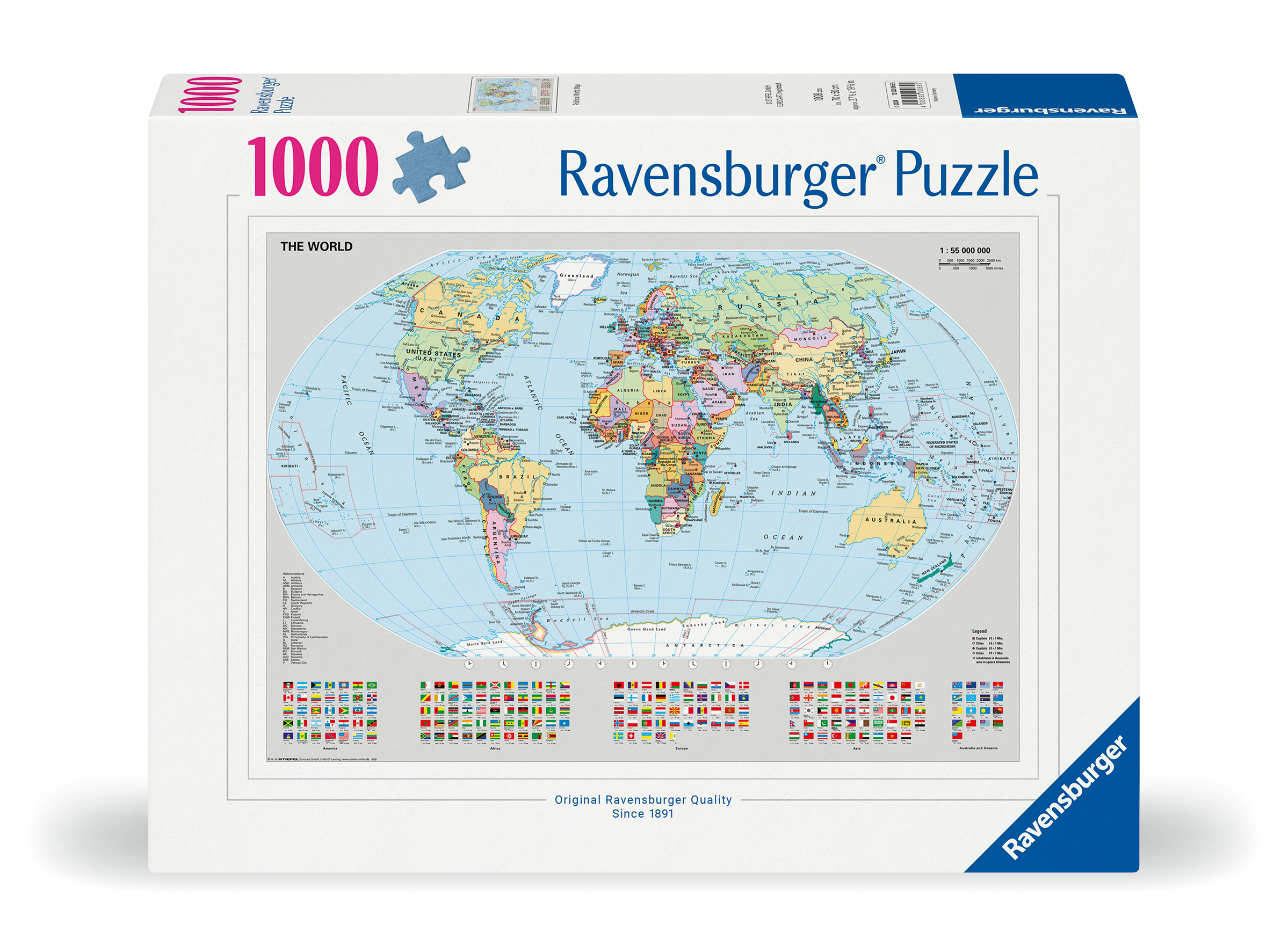 Jigsaw Puzzle - 1000 Pieces - Political World Map