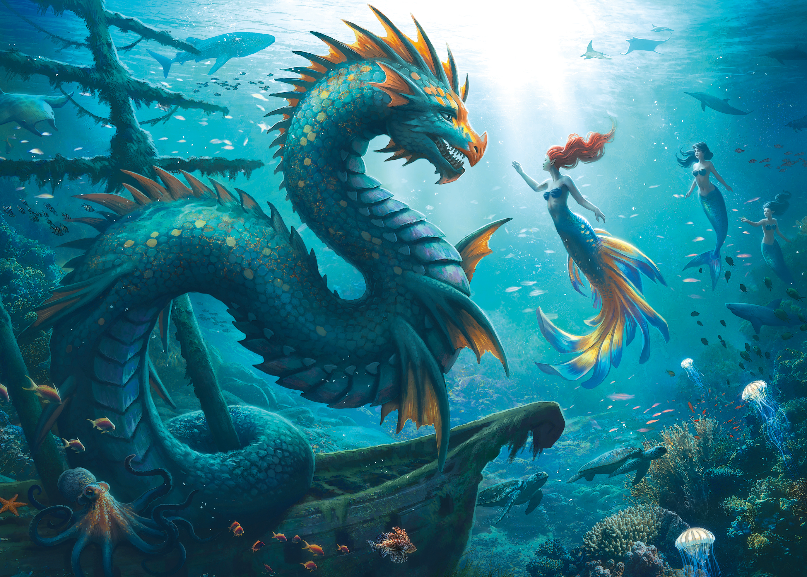 Dragon - Mermaid And Turtles Of The Deep