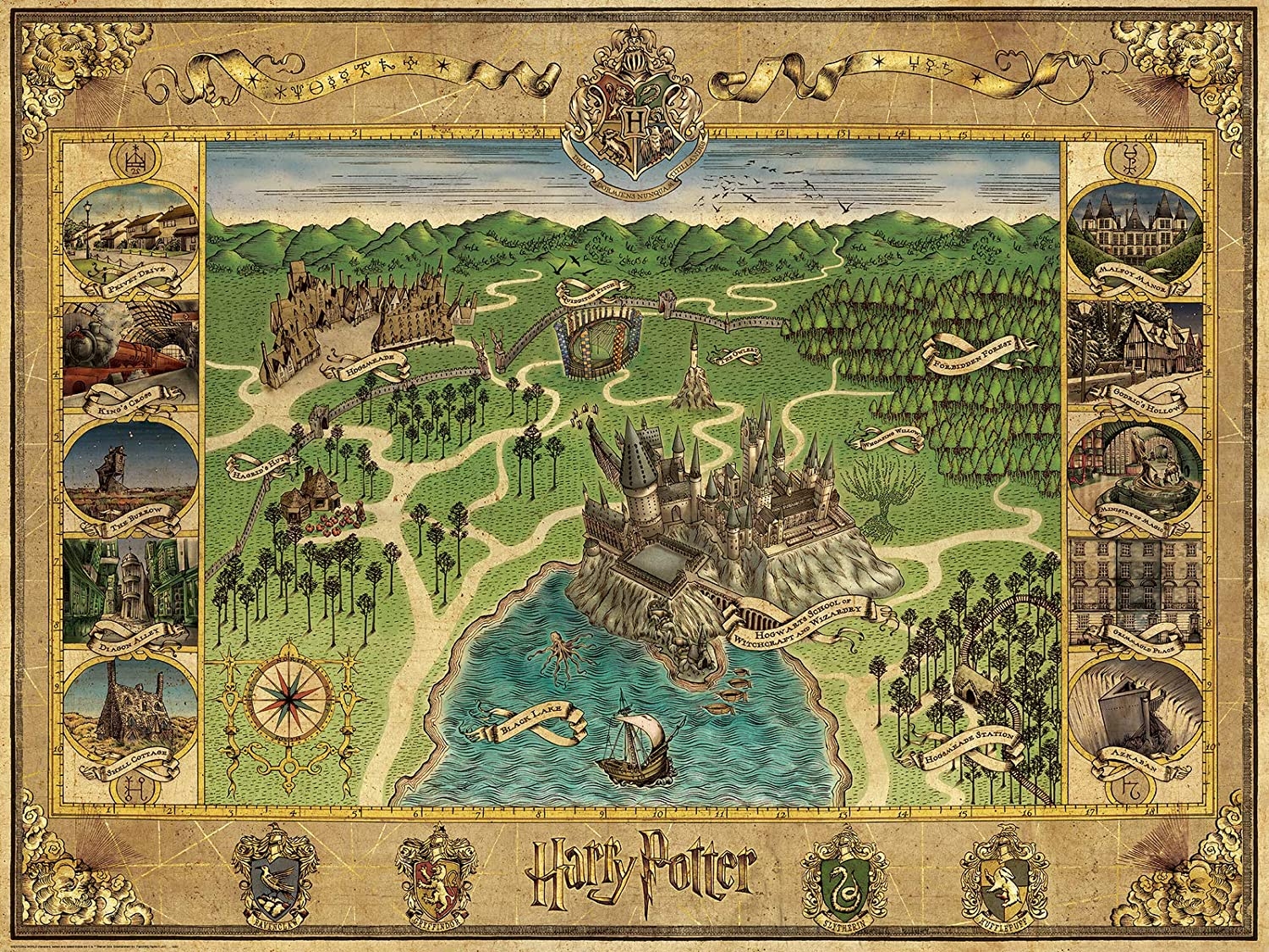 Harry Potter - Hogwarts Map