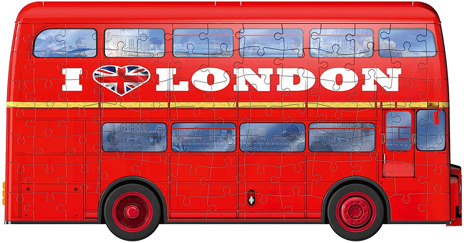 3D Puzzle - London Bus - Ravensburger - 216 pieces | jigsawpuzzl…