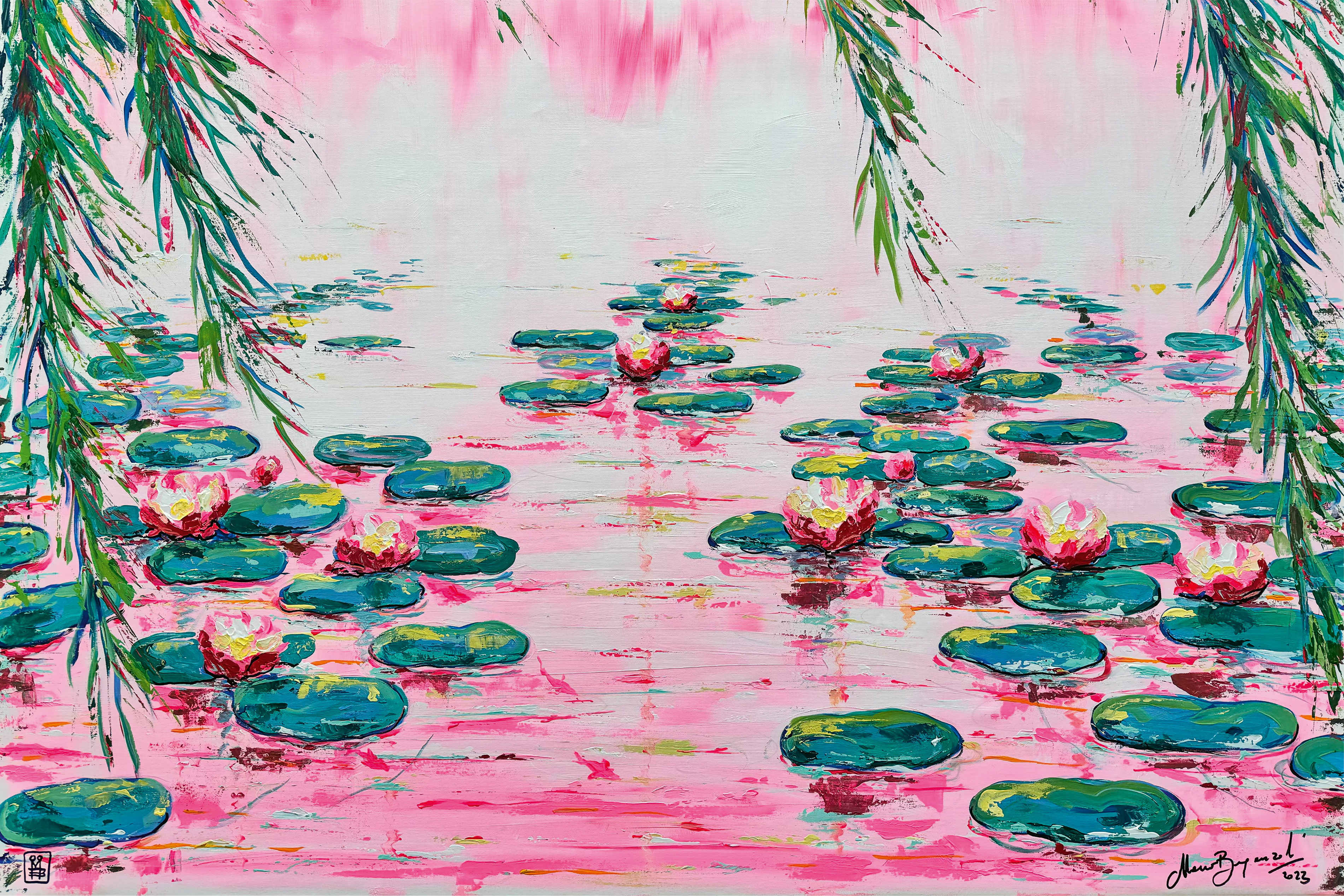 Pink Water Lilies