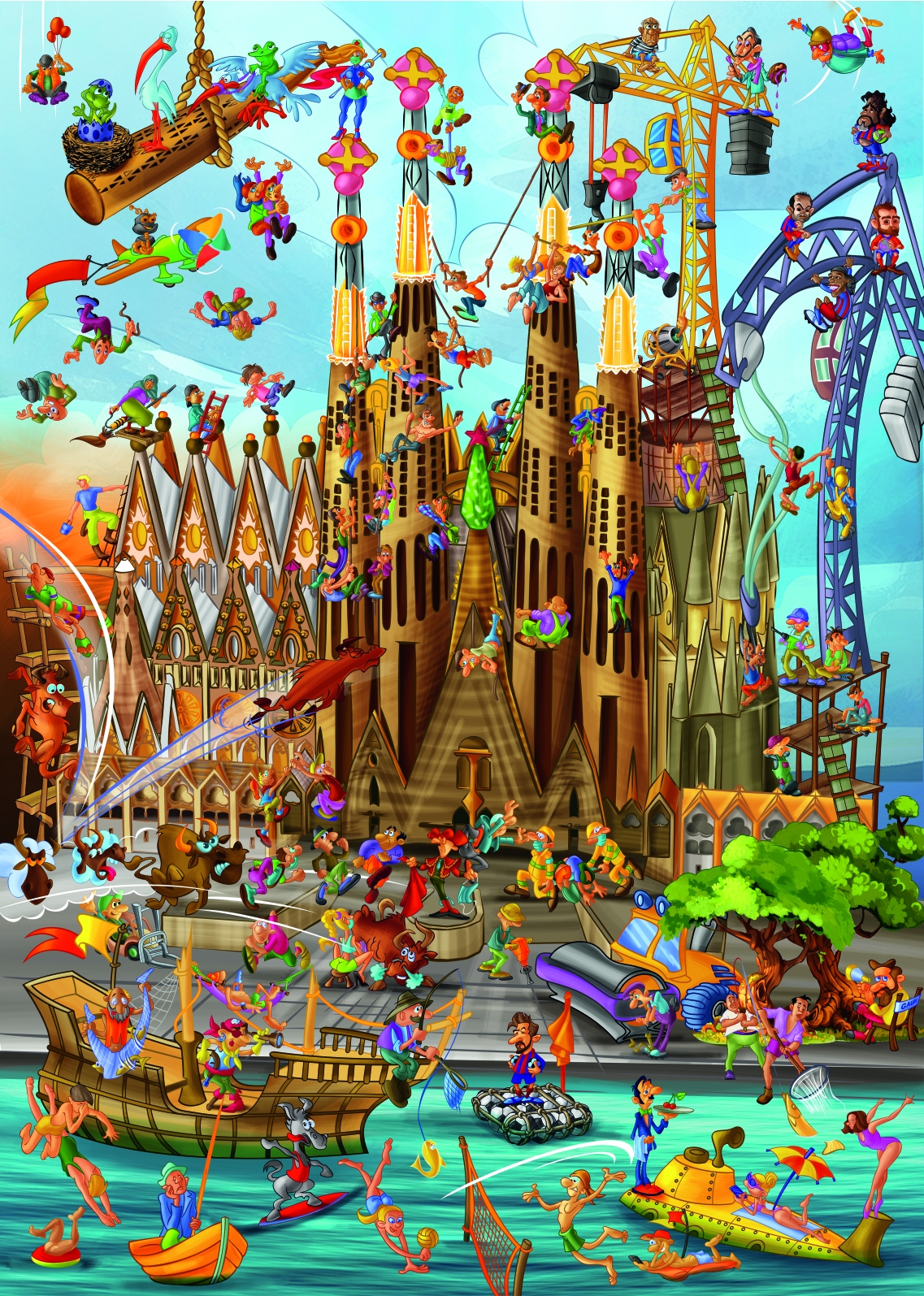 Cartoon Collection - Sagrada Familia