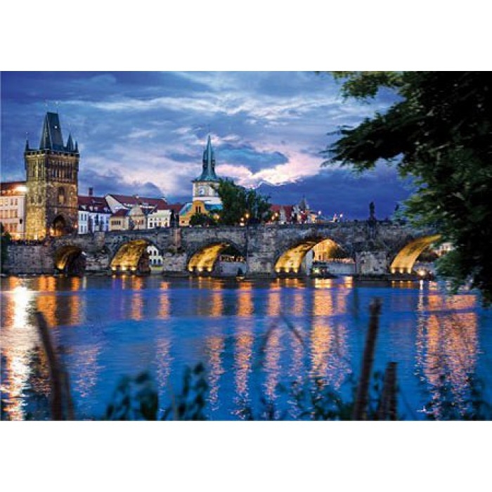 Jigsaw Puzzle - 1000 Pieces - Nocturnal Landscapes : Prague, Czech Republic