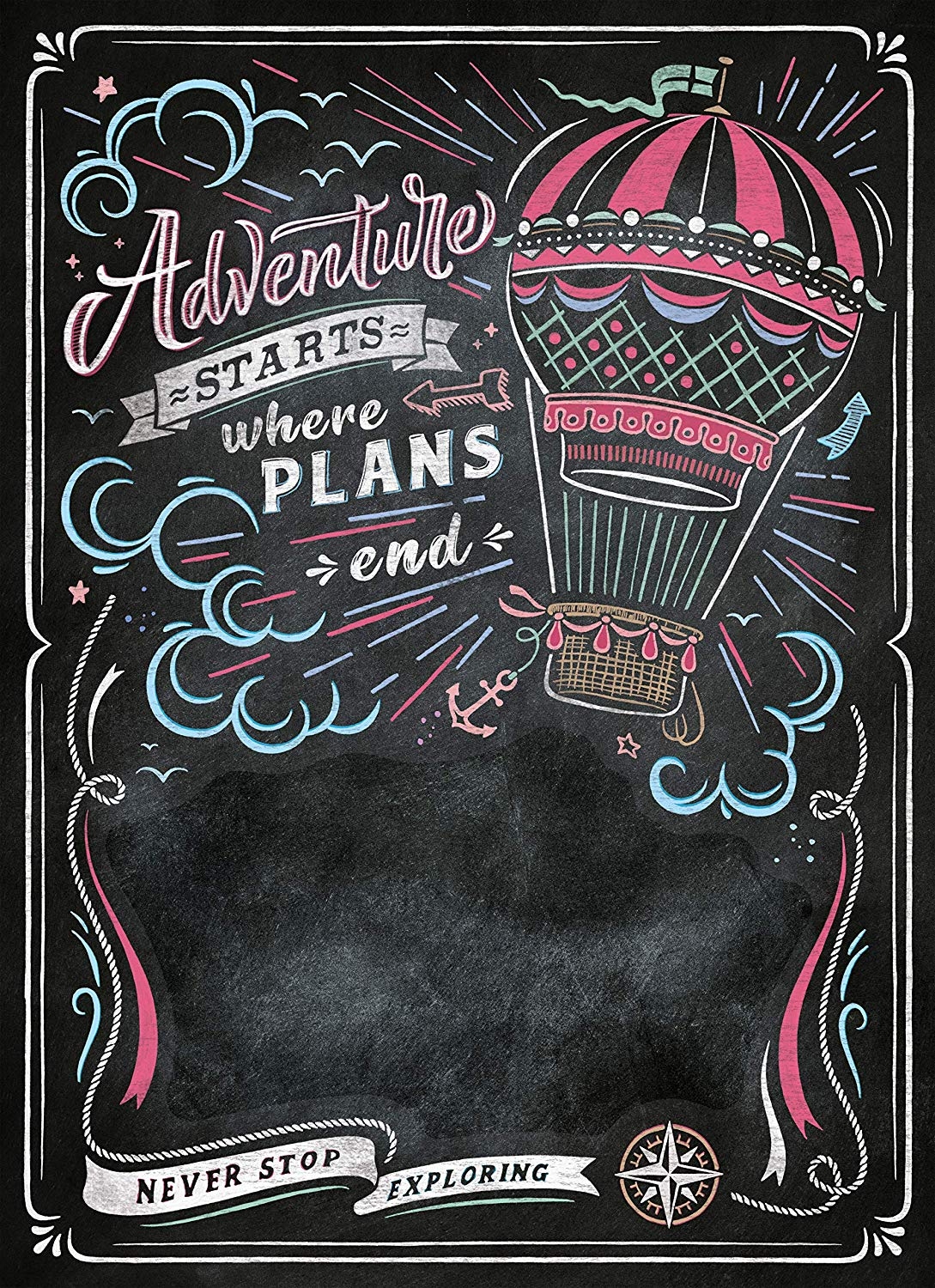 Black Board Puzzle - Travel