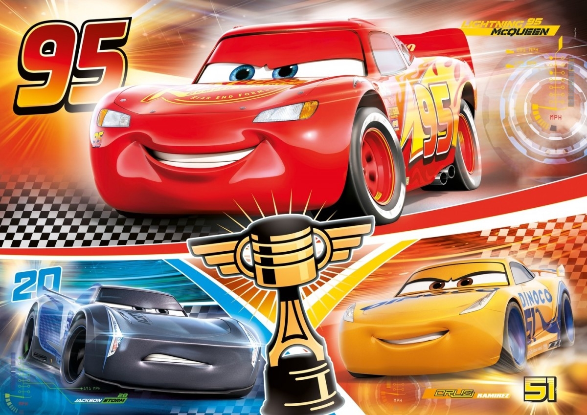 XXL Pieces - Cars 3 - Clementoni - 104 pieces | jigsawpuzzle.co.…
