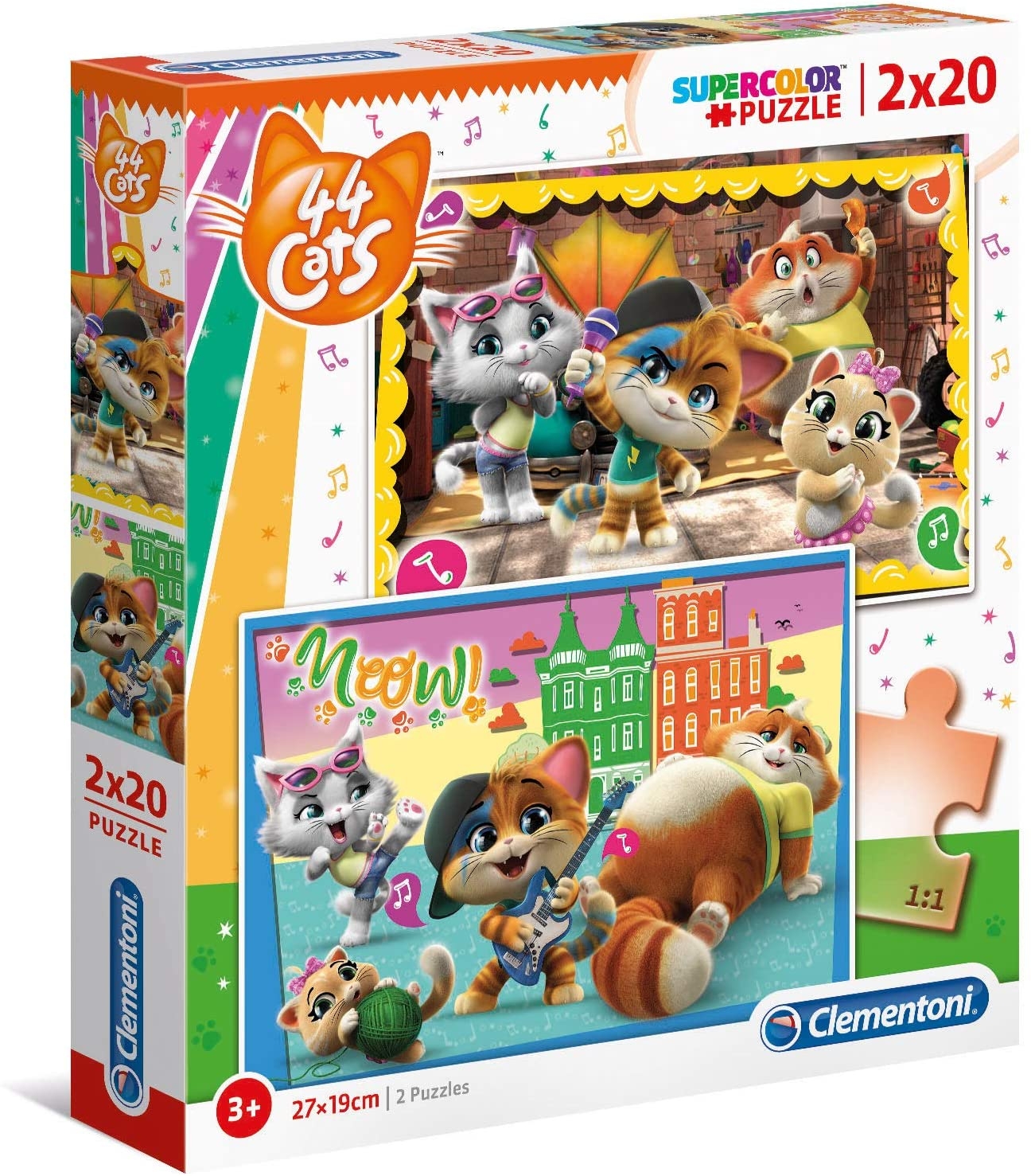 Puzzle Les Superchatons 2x20 pièces (+3 ans Puzzle Les Superchatons 2x20 pièces (+3 ans
