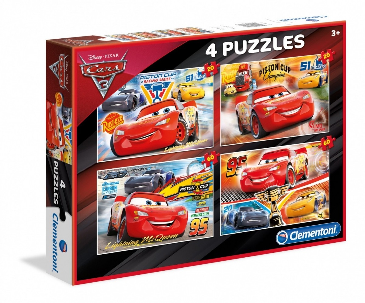 Clementoni - Cars - Puzzle infantil grandes piezas Cars en la carretera