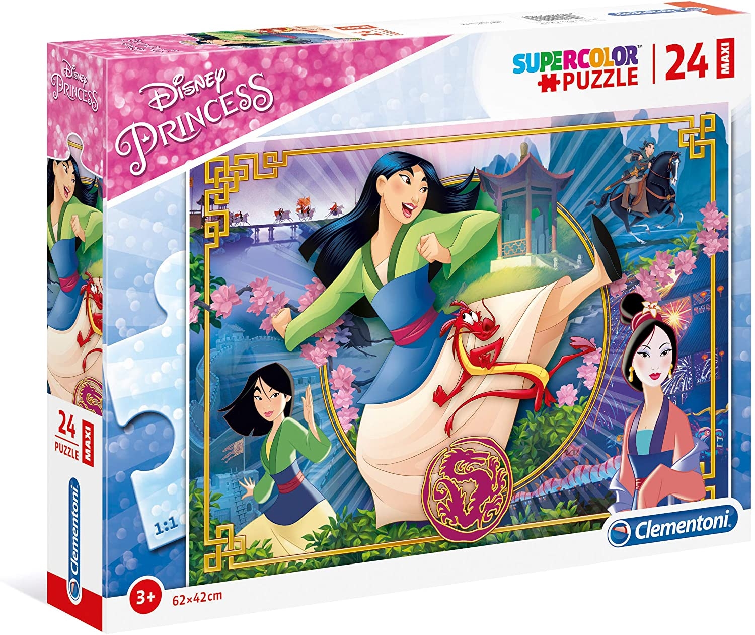 Puzzle XXL Pieces - Disney Mulan - 24 pièces - Clementoni-24206