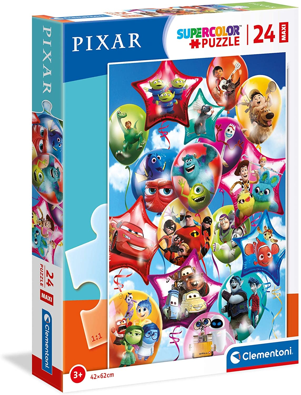 Clementoni - Jigsaw puzzle XXL Pieces - Disney Pixar Party - 24 pieces ...